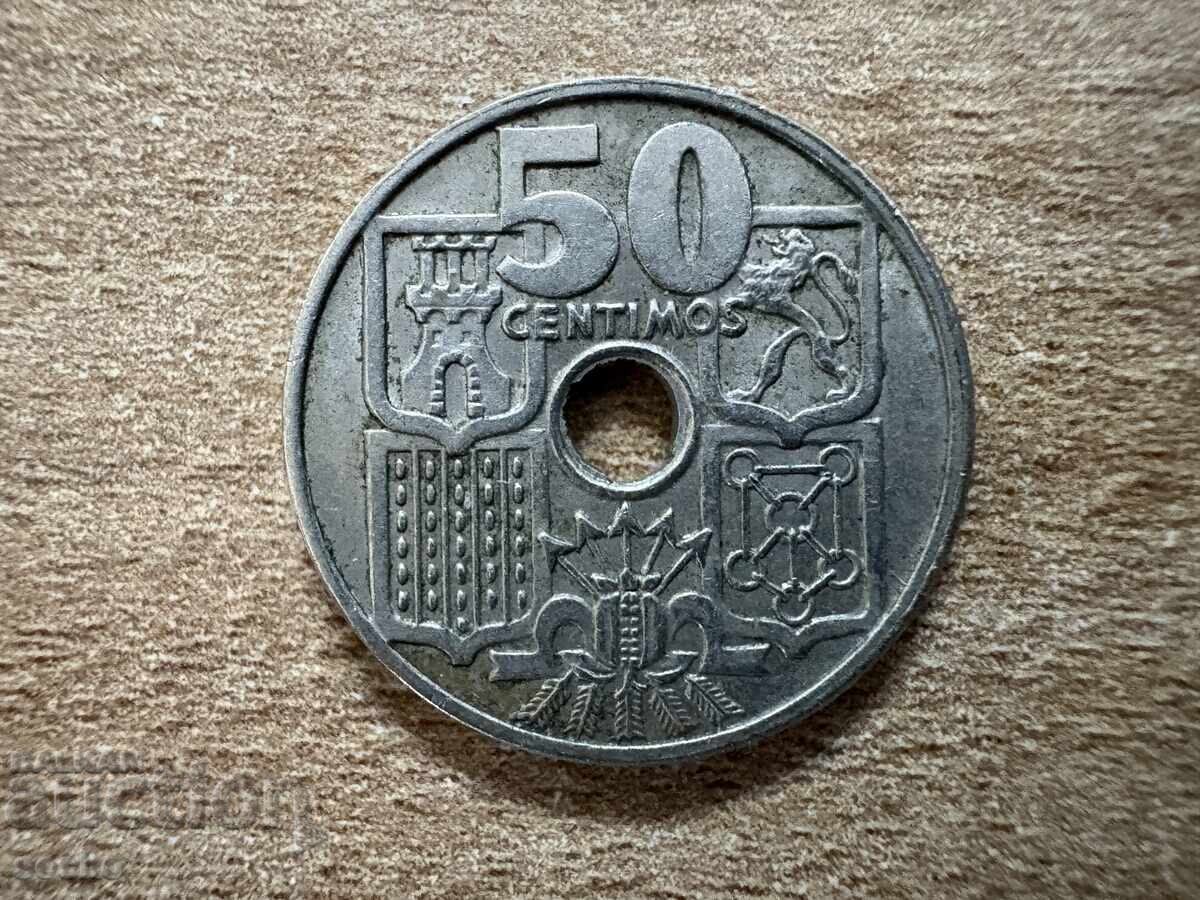 Spain - 50 Centimos (1949) (52) Spain - 50 Centimos (1949) (52)