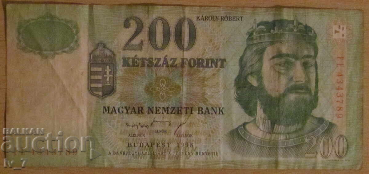 200 FORINT 1998, UNGARIA 200 FORINT 1998, UNGARIA