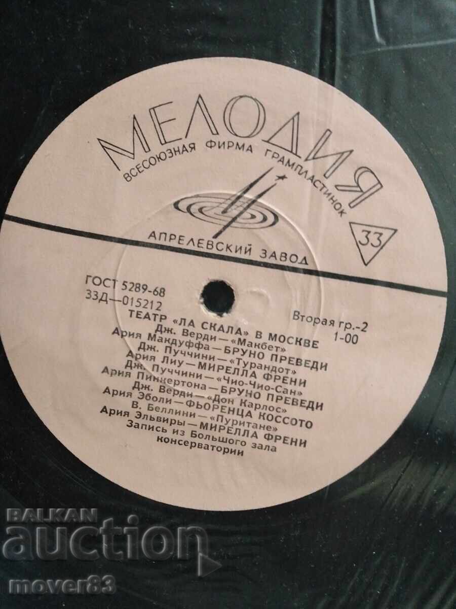 Κλασικό δίσκος. Θέατρο "Λα Σκάλα" με τιμή 0.79 BGN | € 0.40