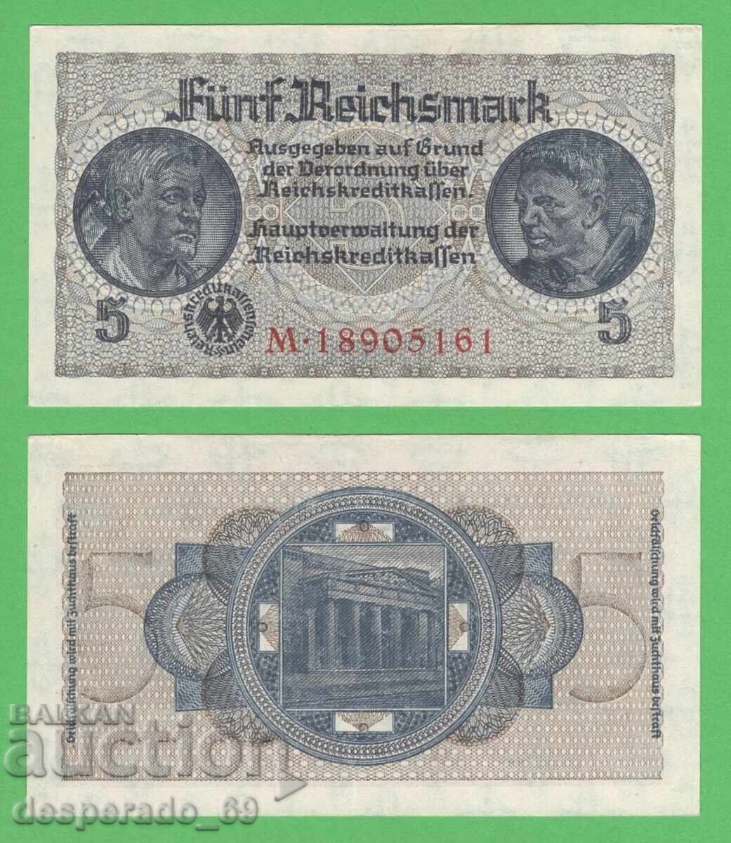 (¯`'•.¸ΓΕΡΜΑΝΙΑ 5 μάρκα 1940-1945 (Σβάστικα) UNC (2) '´¯) (¯`'•.¸ΓΕΡΜΑΝΙΑ 5 μάρκα 1940-1945 (Σβάστικα) UNC (2) '´¯)