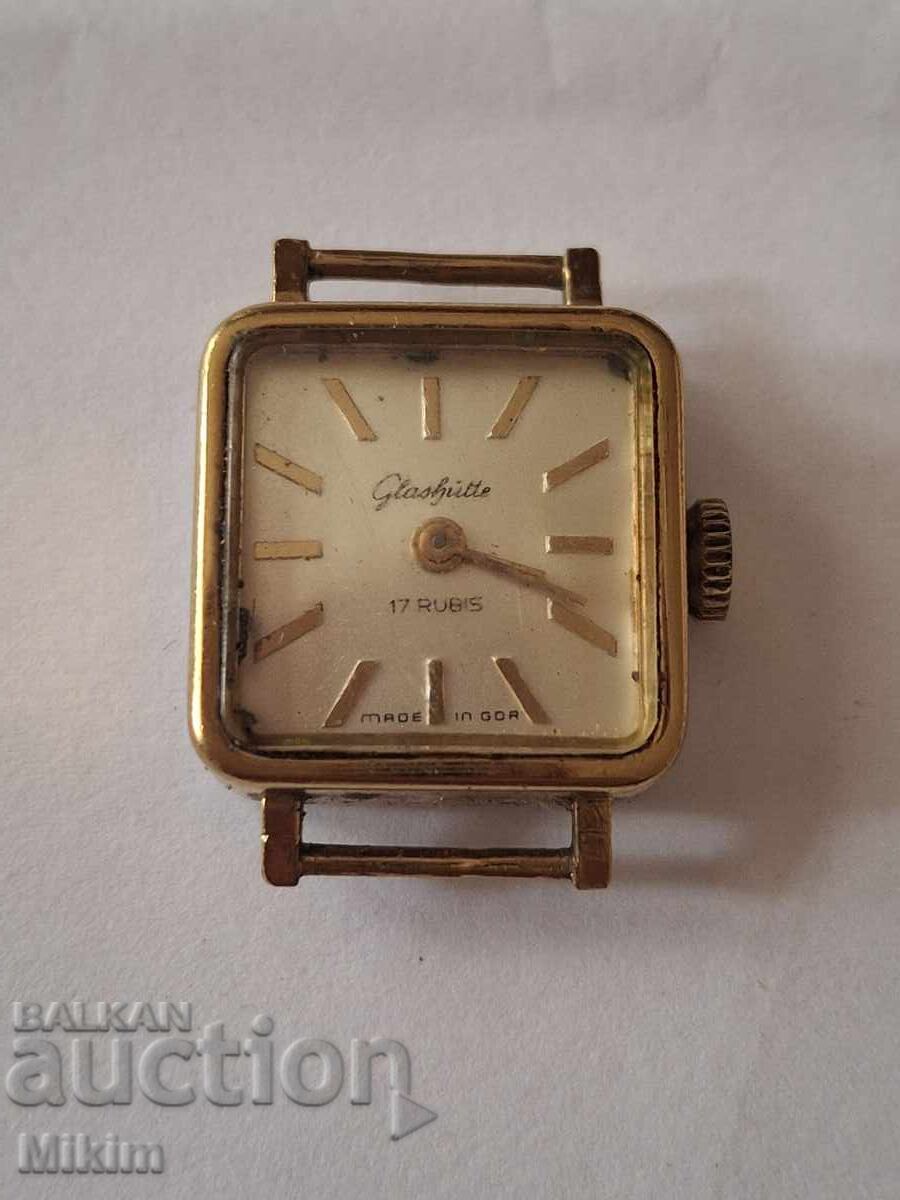 Ceas Glashutte placat cu aur