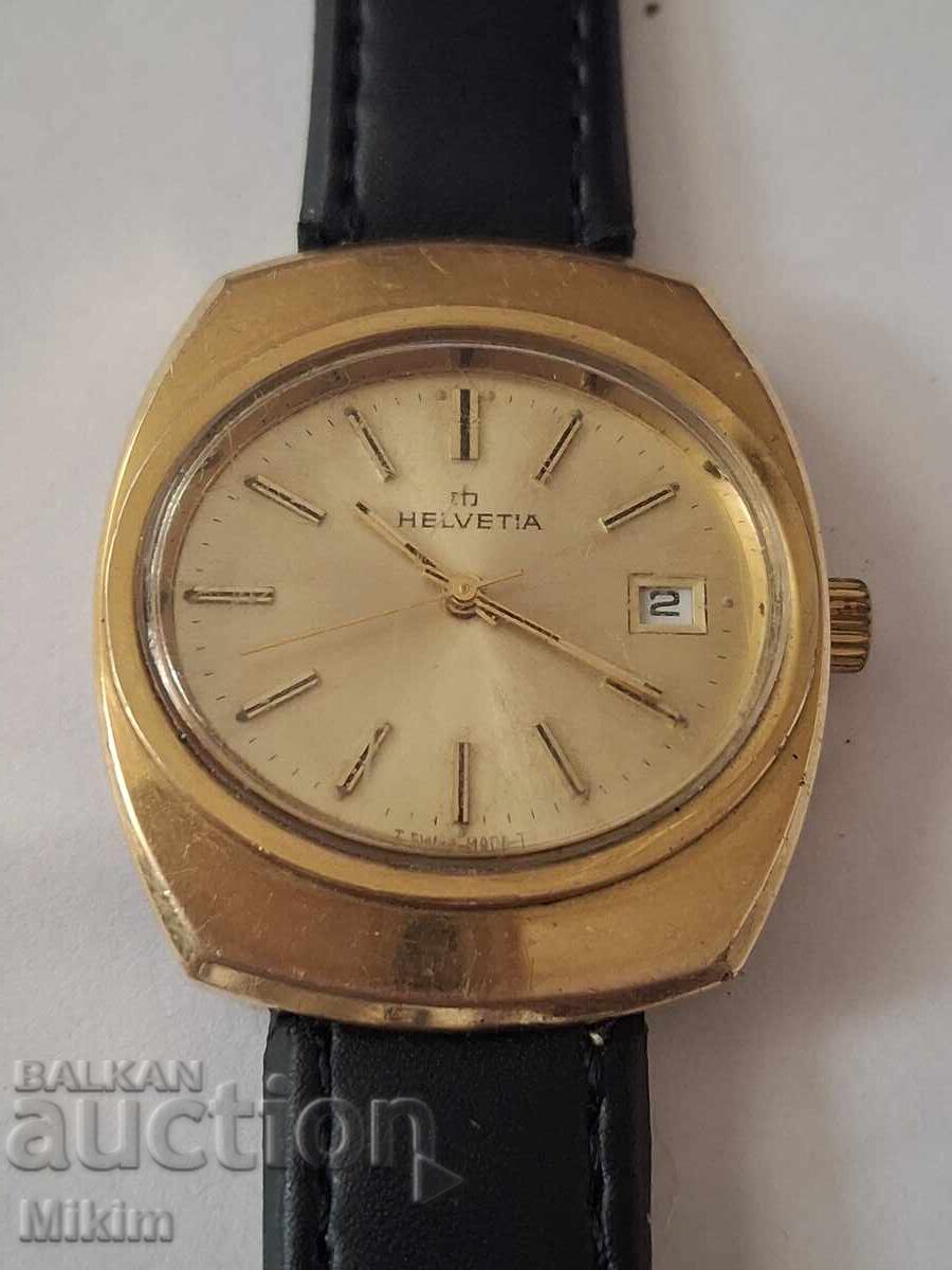 Helvetia Gold-Plated Watch