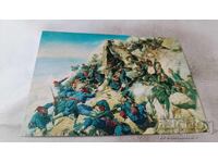 Carte poștală Apărarea Cuibului de Vultur 1972