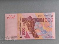 Τραπεζογραμμάτιο - Ακτή Ελεφαντοστού - 1000 φράγκα UNC | 2003