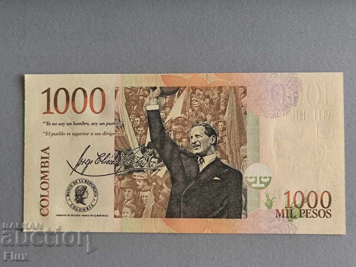 Bancnota - Columbia - 1000 Pesos UNC | 2015 cu preț 5.00 BGN | € 2.56 Bancnota - Columbia - 1000 Pesos UNC | 2015 cu preț 5.00 BGN | € 2.56