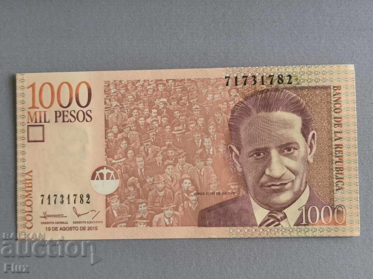 Bancnota - Columbia - 1000 Pesos UNC | 2015 Bancnota - Columbia - 1000 Pesos UNC | 2015