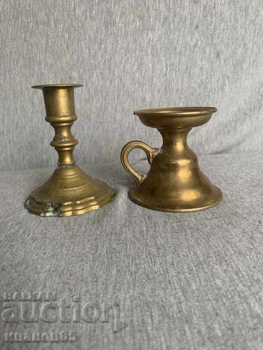 Κηροπήγια από μασίφ ορείχαλκο με τιμή 40.00 BGN | € 20.45