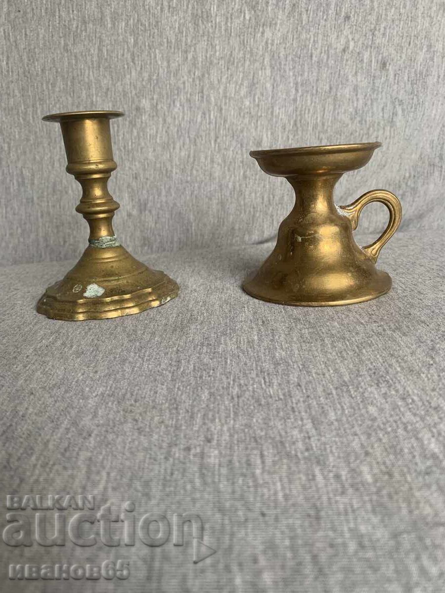 Κηροπήγια από μασίφ ορείχαλκο