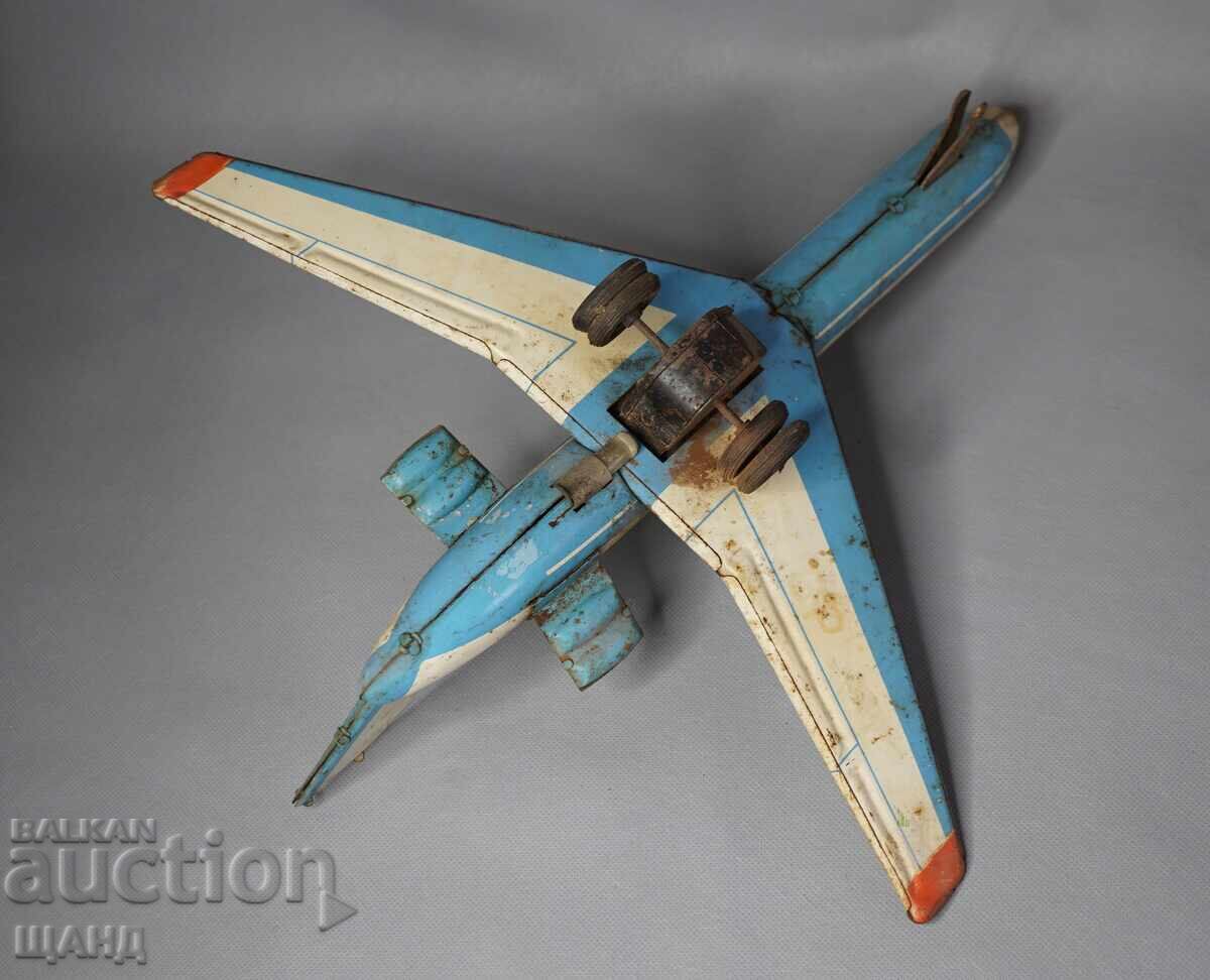 IL 62 Old Bulgarian Metal Toy Airplane Model - 5