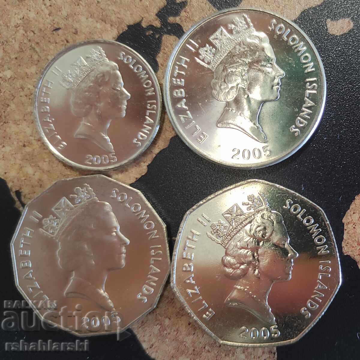 Monede Insulele Solomon - 4 buc. [2005] cu preț 16.00 BGN | € 8.18