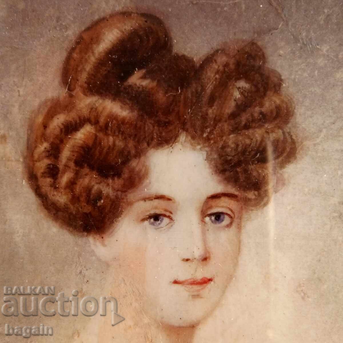 Уникална миниатюра върху слонова кост. с цена 250.00 лв. | € 127.82