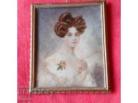 Уникална миниатюра върху слонова кост.