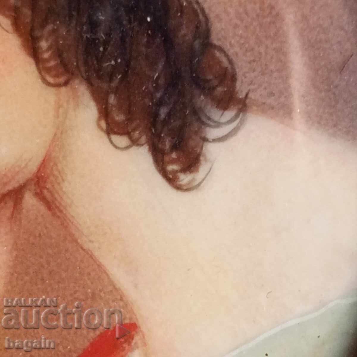 Доставка на Дамски портрет- миниатюра върху слонова кост.