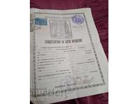 Certificat de botez, 1900