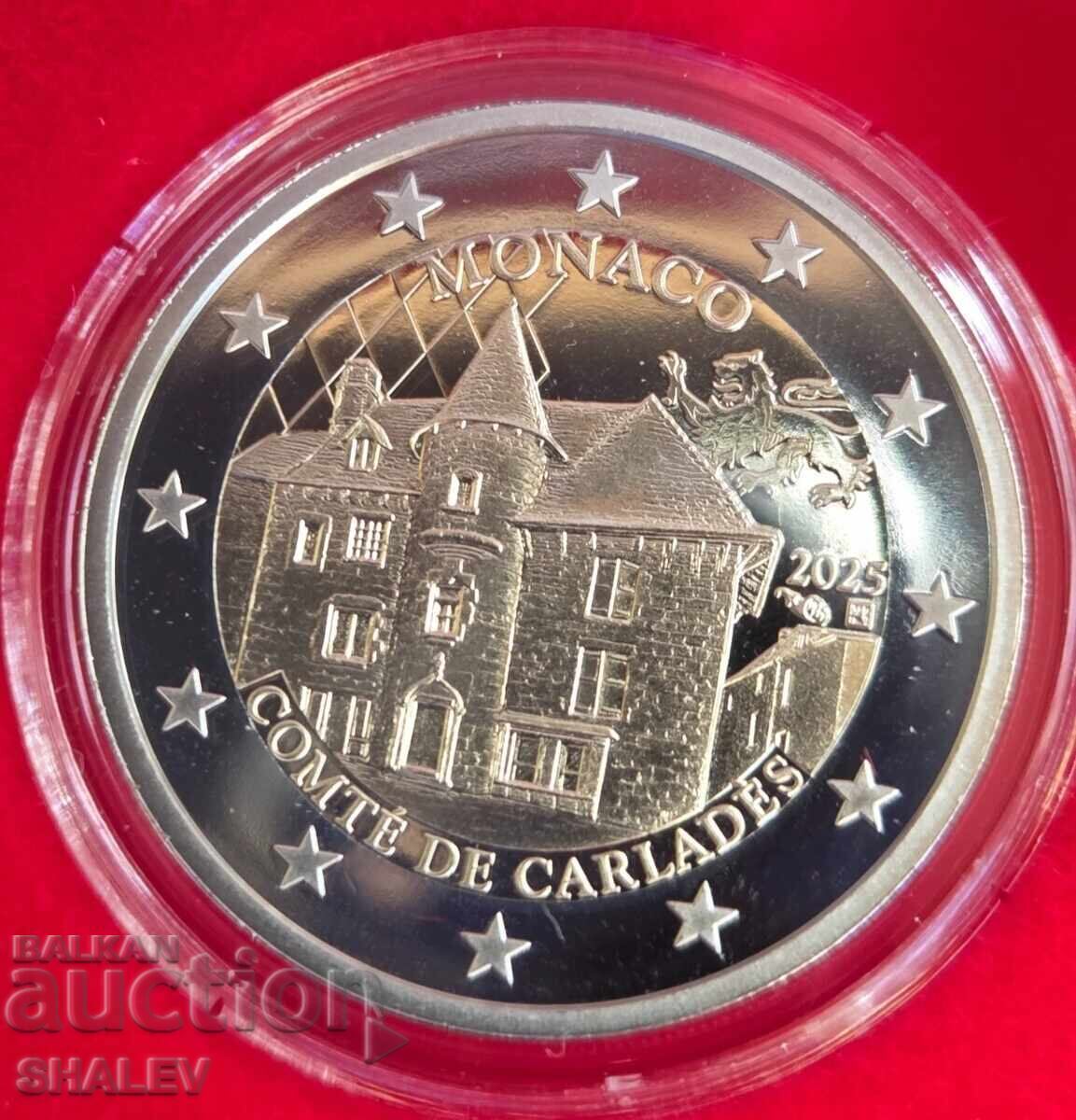 2 Euro 2025 Monaco "Count of Carlades" Proof - 6 2 Euro 2025 Monaco "Count of Carlades" Proof - 6