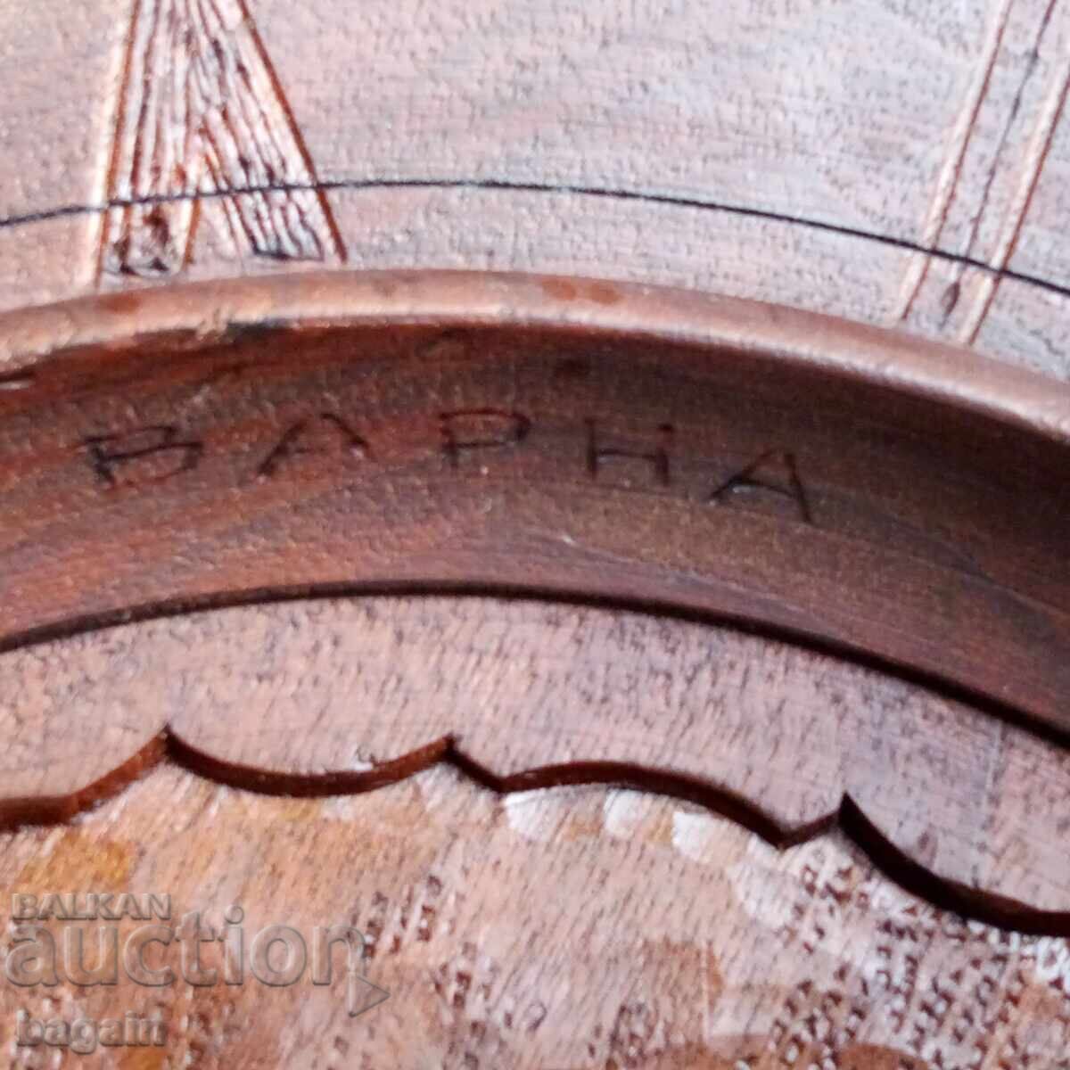 Auction  Unique wood carving. Bulgarian merchant fleet