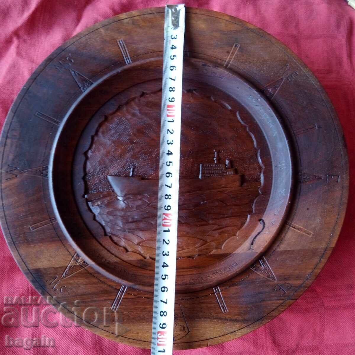 Sculptură unică în lemn. Flota comercială bulgară - 6