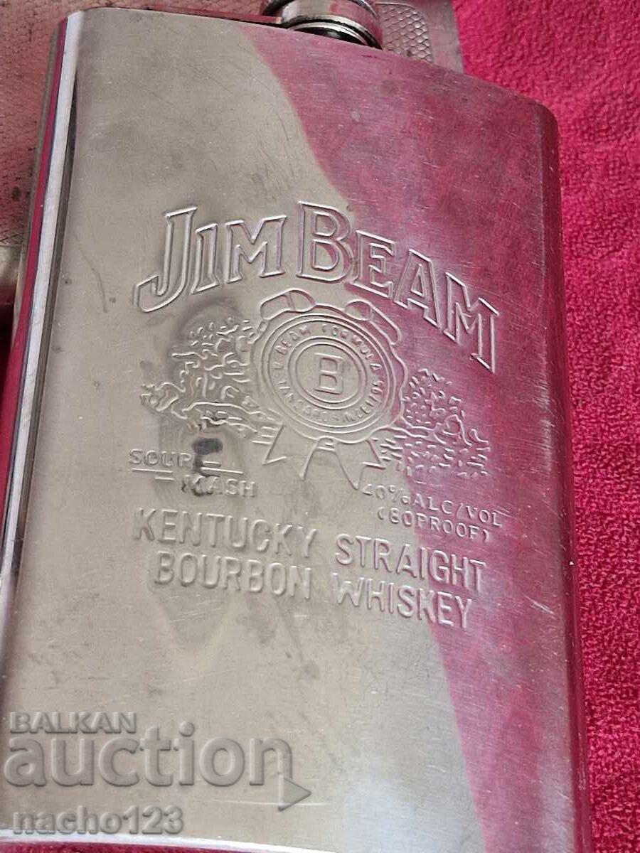 Metal whiskey flasks, 2 pieces - 6