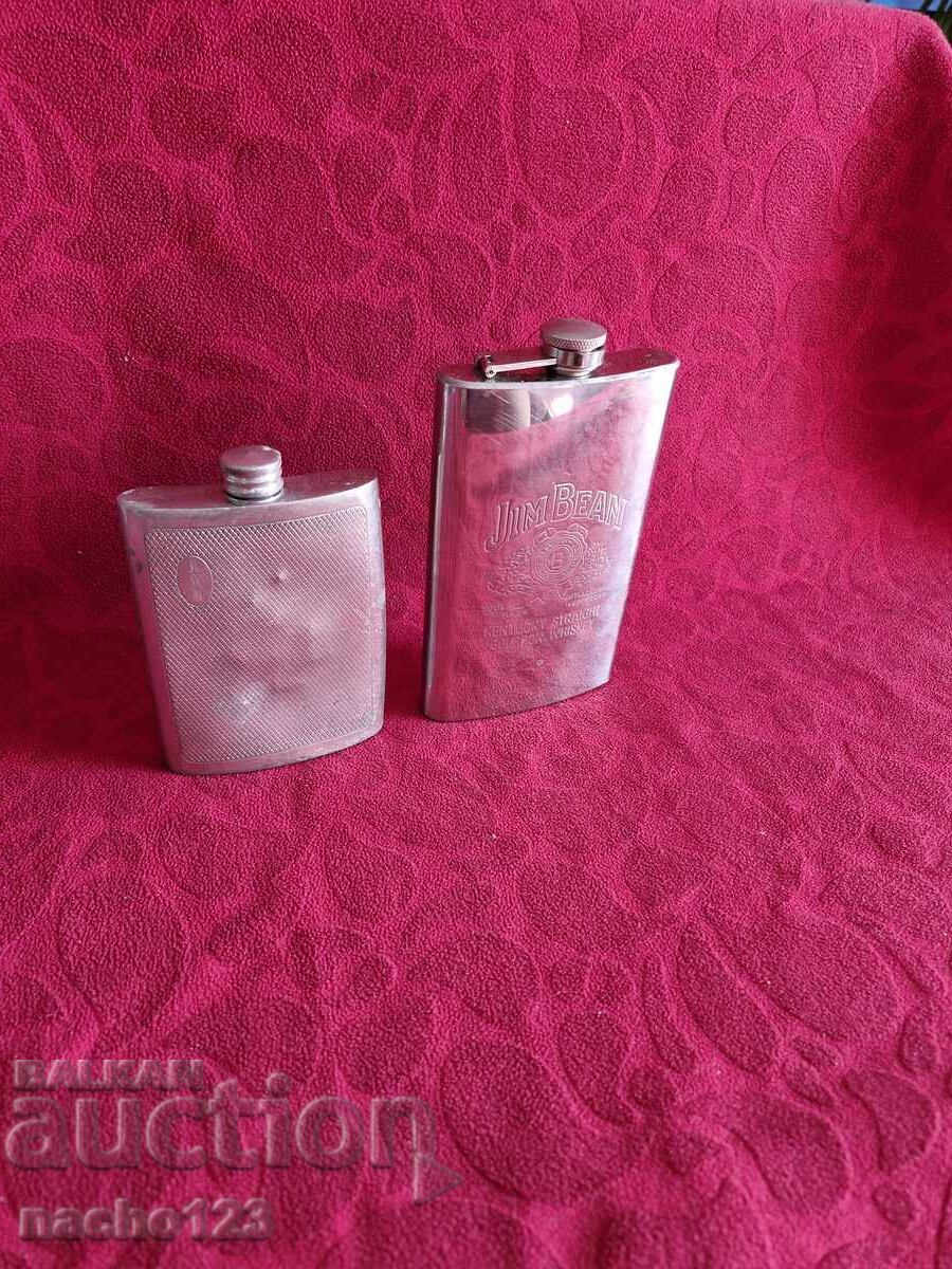 Метални шишенца за уйски 2 броя Метални шишенца за уйски 2 броя