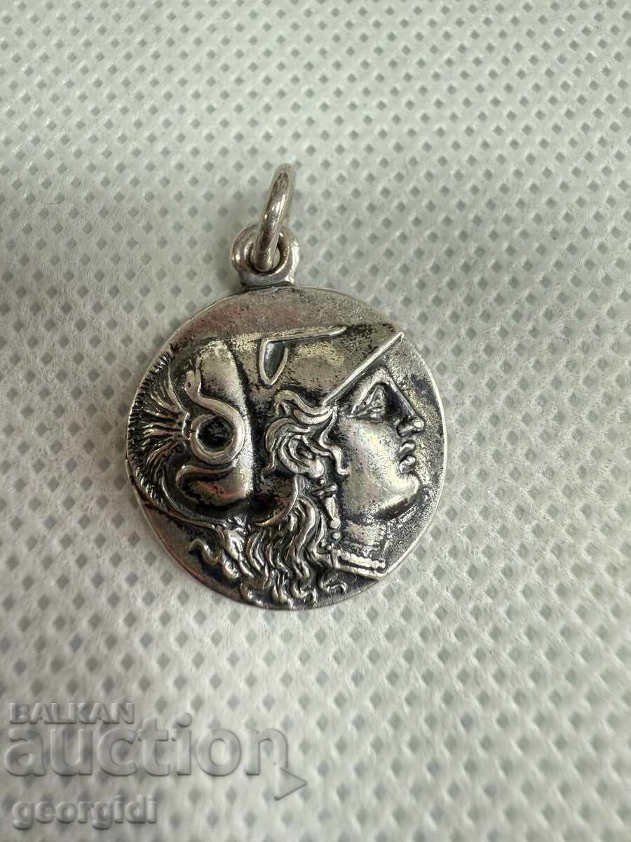 Silver pendant / coin pendant - Alexander III. No. 766 with price 60.00 BGN | € 30.68 Silver pendant / coin pendant - Alexander III. No. 766 with price 60.00 BGN | € 30.68