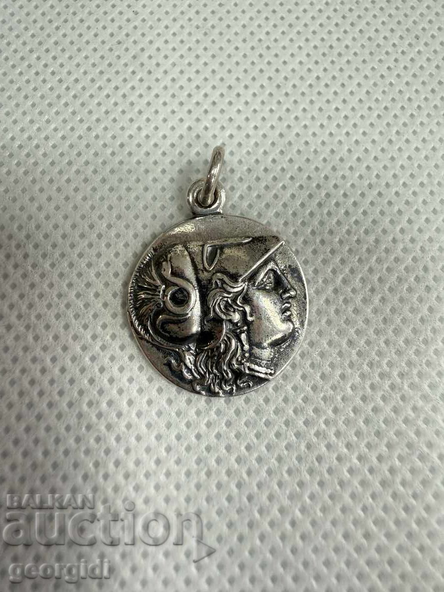 Silver pendant / coin pendant - Alexander III. No. 766 Silver pendant / coin pendant - Alexander III. No. 766