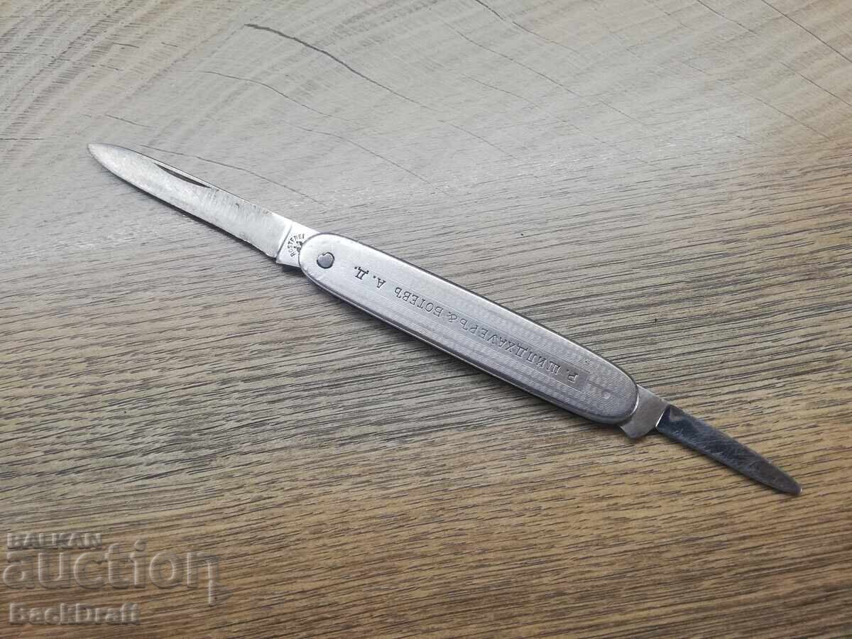 Licitație Briceag de buzunar vechi de reclamă, cuțit Robi Klaas Solingen