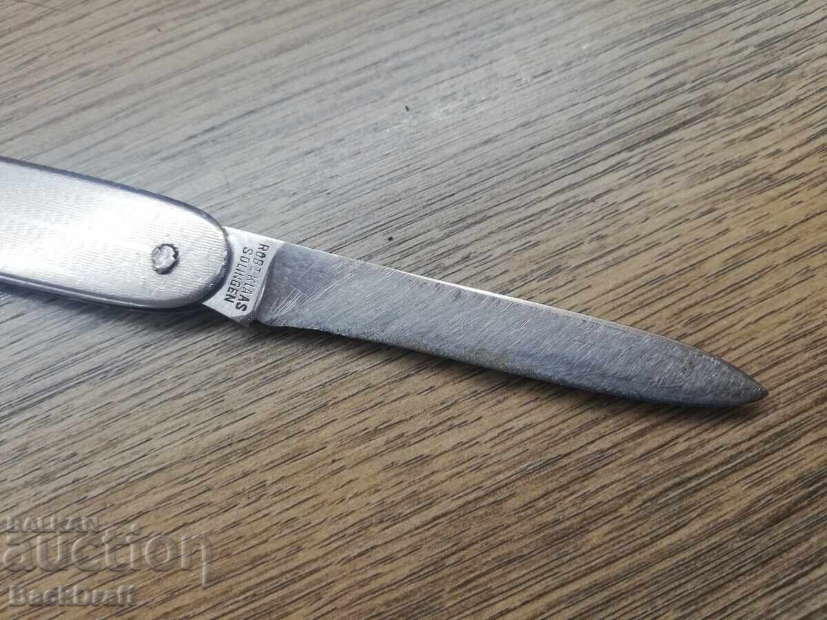 Briceag de buzunar vechi de reclamă, cuțit Robi Klaas Solingen - 6
