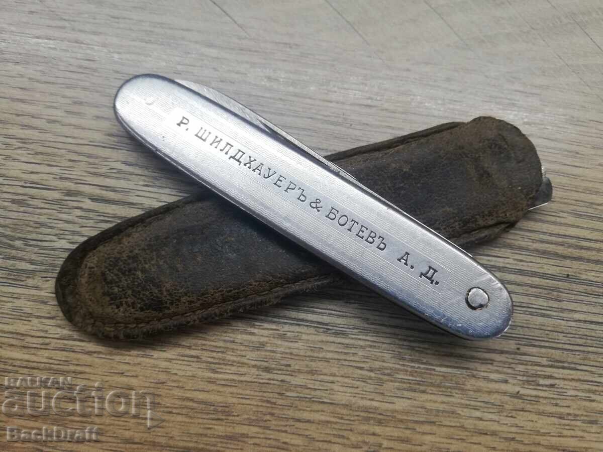 Briceag de buzunar vechi de reclamă, cuțit Robi Klaas Solingen