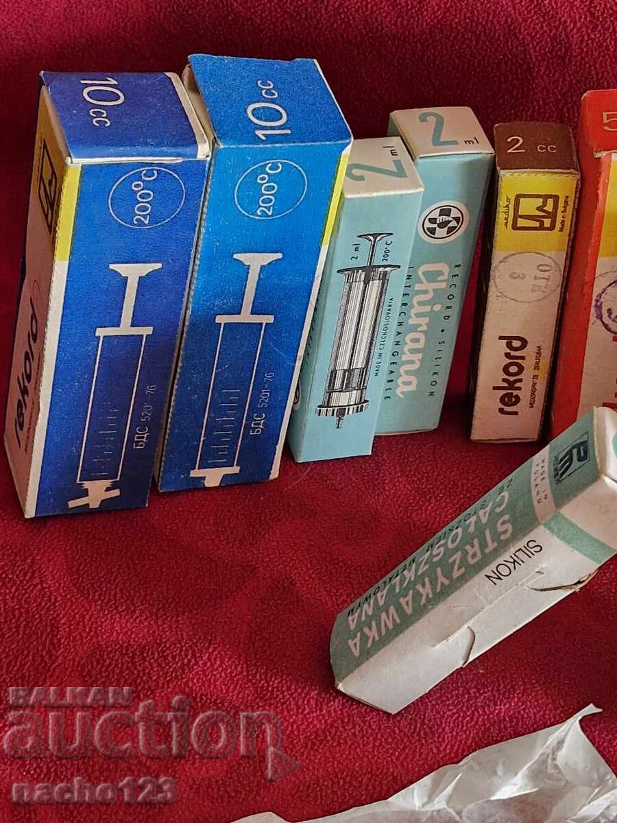 Παρτίδα παλιών γυάλινων συριγγών - καινούργιες - 5 Παρτίδα παλιών γυάλινων συριγγών - καινούργιες - 5