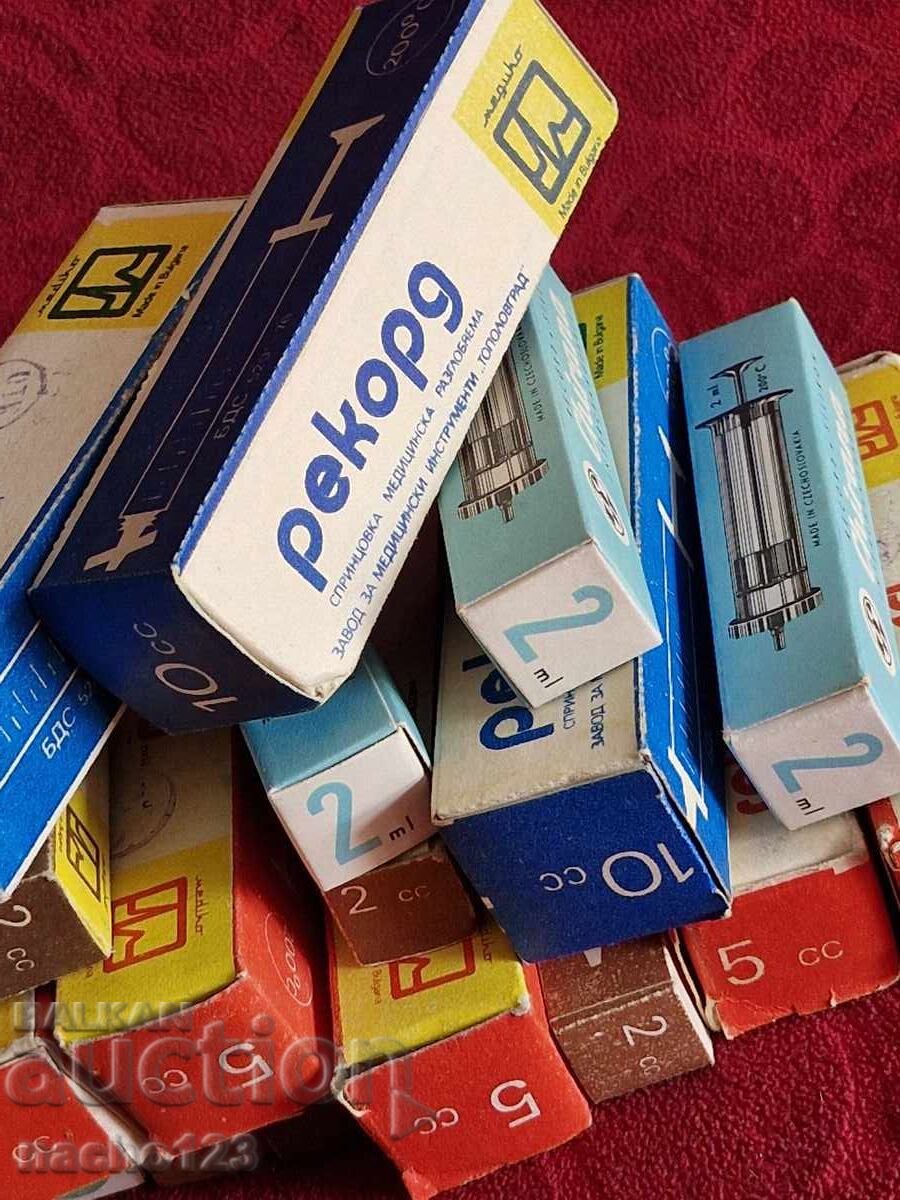 Παρτίδα παλιών γυάλινων συριγγών - καινούργιες - 6 Παρτίδα παλιών γυάλινων συριγγών - καινούργιες - 6