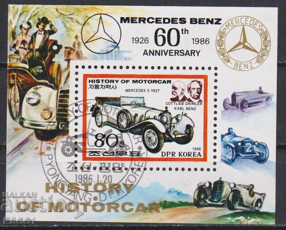 Zapechatan blok Αυτοκίνητο Mercedes Benz 1986 από τη Βόρεια Κορέα Zapechatan blok Αυτοκίνητο Mercedes Benz 1986 από τη Βόρεια Κορέα