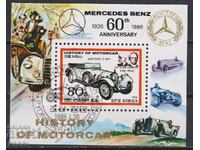 Клеймован блок Автомобил Мерцедес Бенц 1986 от Северна Корея