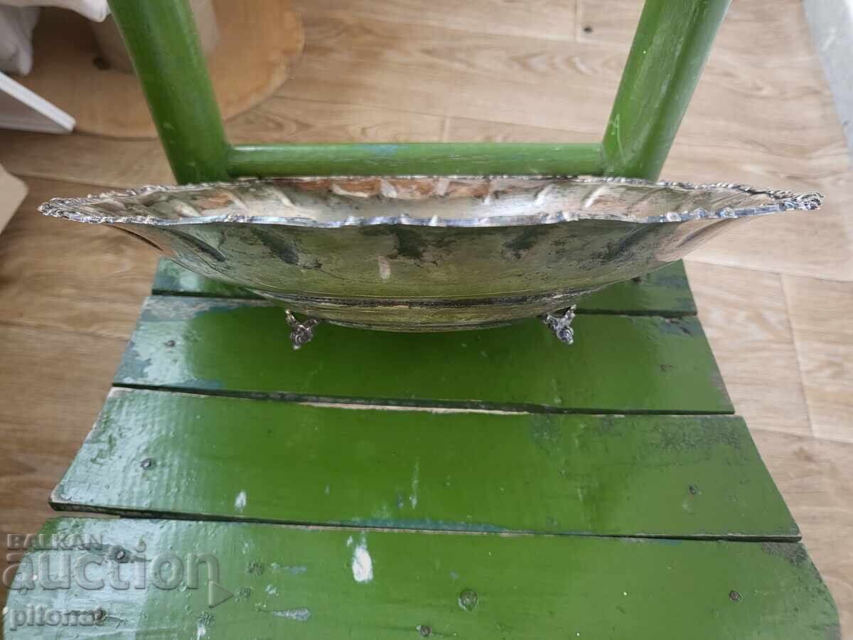 Антикварна сребърна фруктиера поднос с цена 850.00 лв. | € 434.60