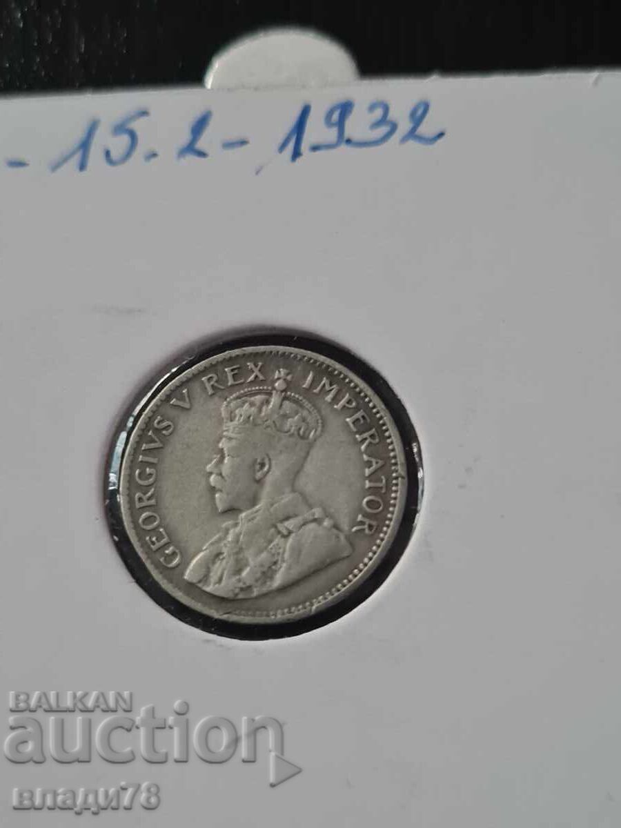 Silver Coin 3 Pence 1932 with price 0.01 BGN | € 0.01