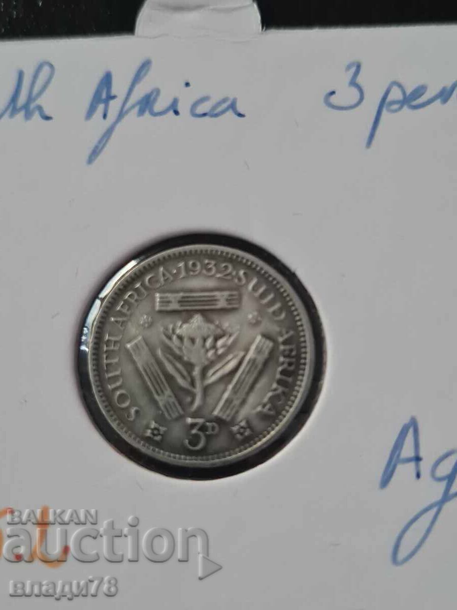 Silver Coin 3 Pence 1932 - 6