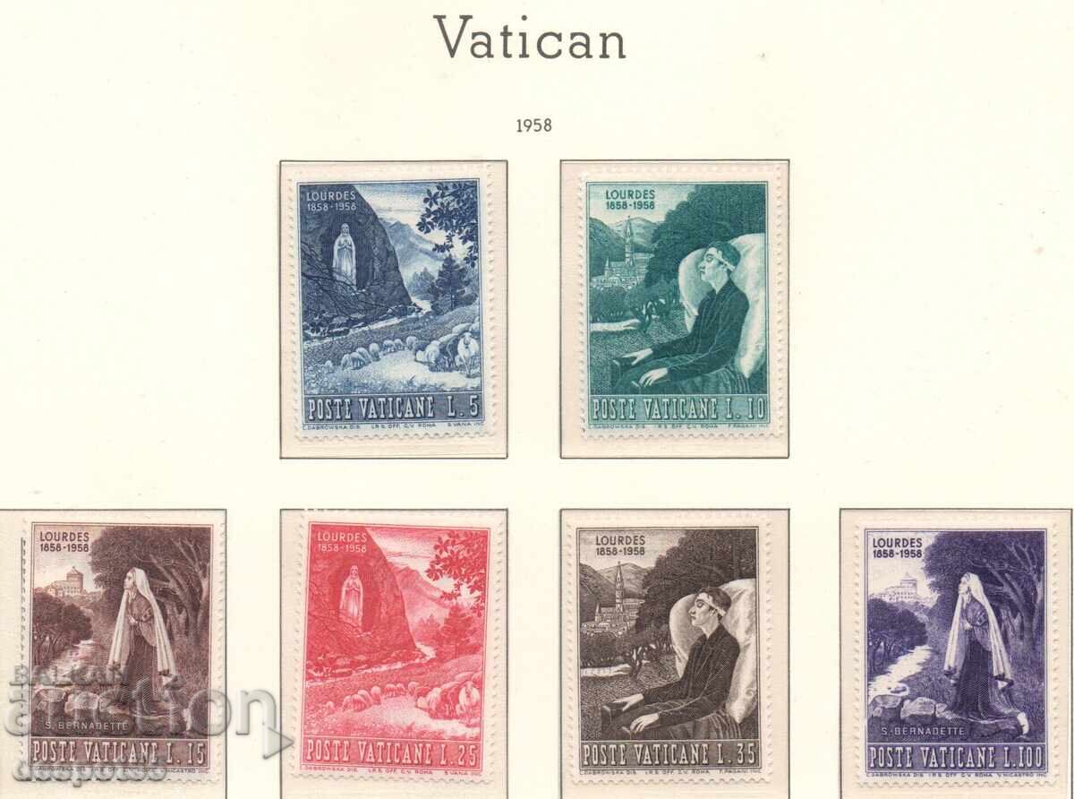 1958. Βατικανό. 100η Επέτειος των Εμφανίσεων της Λούρδης
