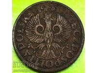 Polonia 1 grosz 1931 cupru - RR - an extrem de rar