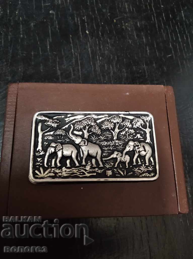 Wooden jewelry box with elephants - Thailand with price 20.00 BGN | € 10.23