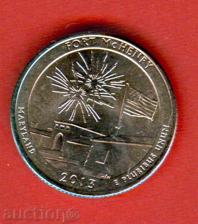 USA USA 25 cent issue issue 2013 D MARYLAND NEW UNC