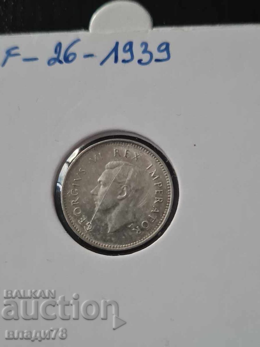 Δημοπρασία Ασημένιο νόμισμα 3 πένες 1939