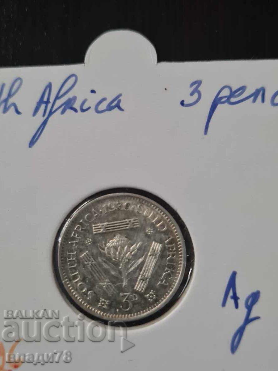 Παράδοση Ασημένιο νόμισμα 3 πένες 1939