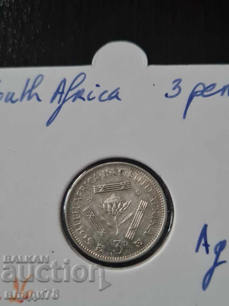 Ασημένιο νόμισμα 3 πένες 1939 - 6
