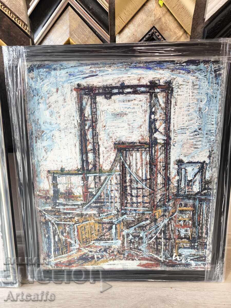 Доставка на Голяма маслена експресионистична картина