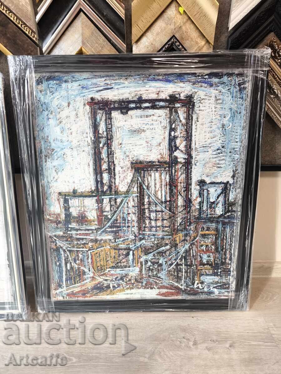 Μεγάλος ελαιογραφικός εξπρεσιονιστικός πίνακας - 5