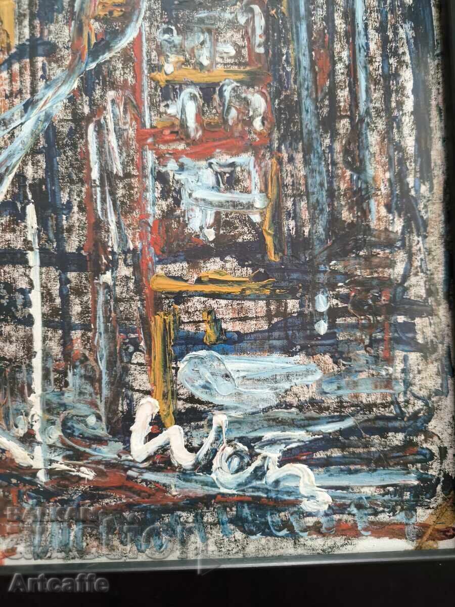 Large Oil Expressionist Painting - 6