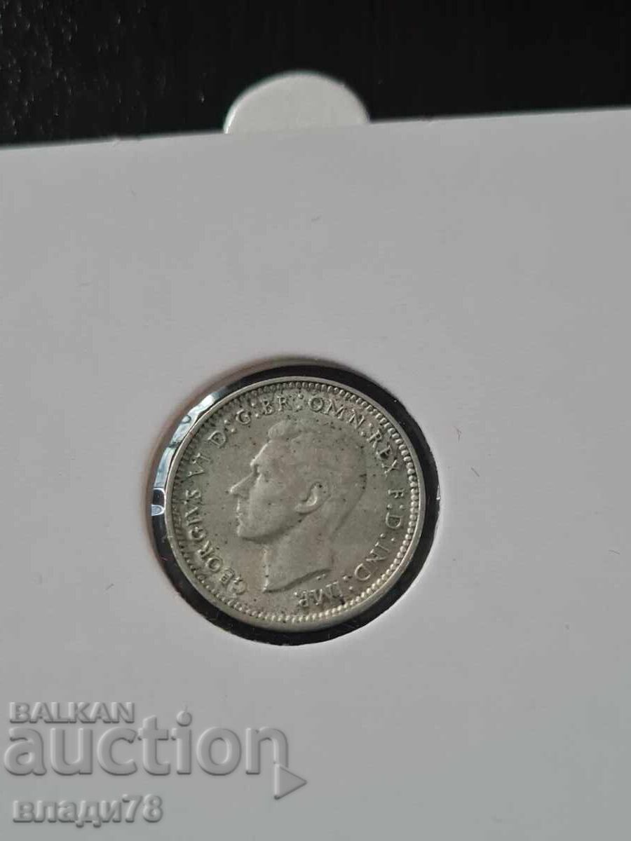 Δημοπρασία Ασημένιο νόμισμα 3 πένες 1943