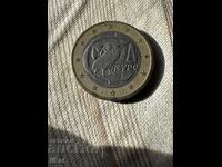1€ emisiune 2002, tăiată în Finlanda