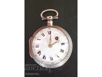 Ceas de buzunar francez vechi, din argint