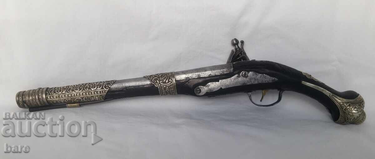 Huge silver pistol 19th century! with price 1666.00 BGN | € 851.81