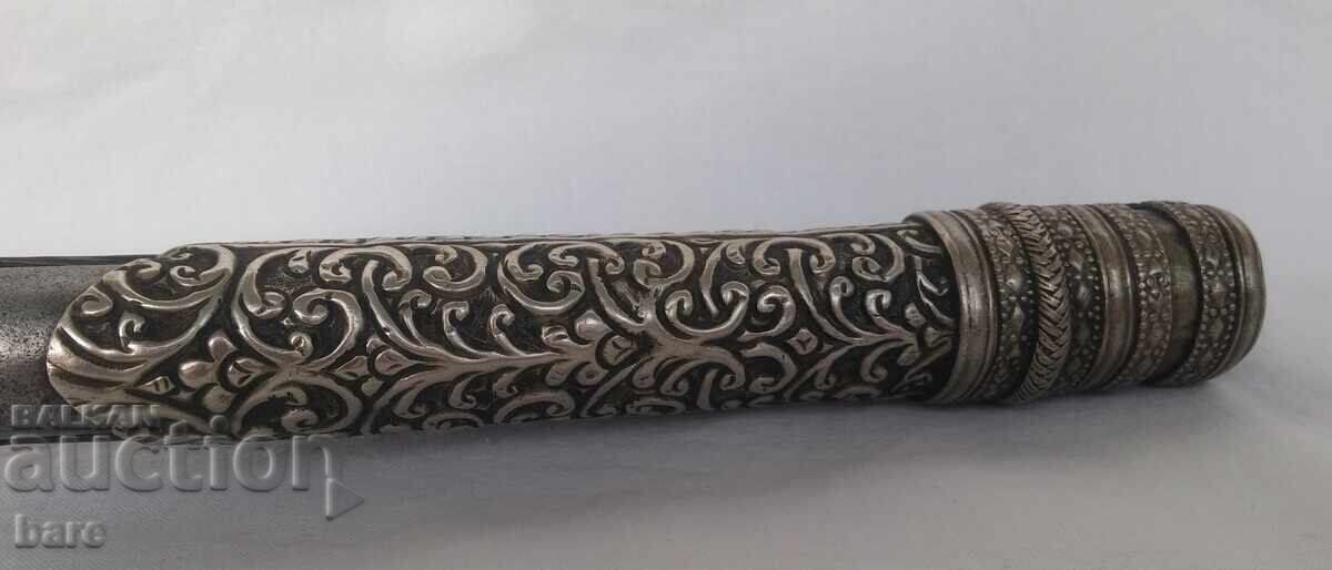 Delivery of Huge silver pistol 19th century!